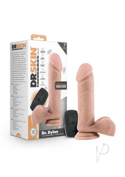 Dr Skin Dr Dylan Vibrating Dildo With Remote 7.5”