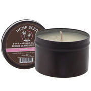 Hemp Seed 3 in 1 Massage Candle Zen Berry Rose 6oz