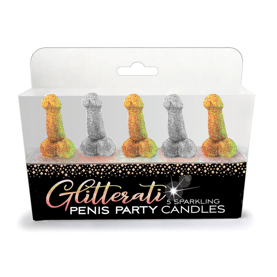 5 Sparkling penis party candles