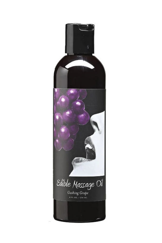 8 oz. Edible Massage Oil Crushing Grape