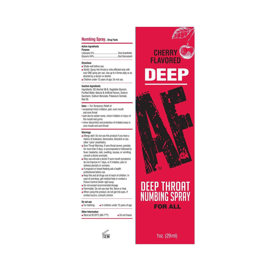 AF Deep Throat Numbing Spray Cherry