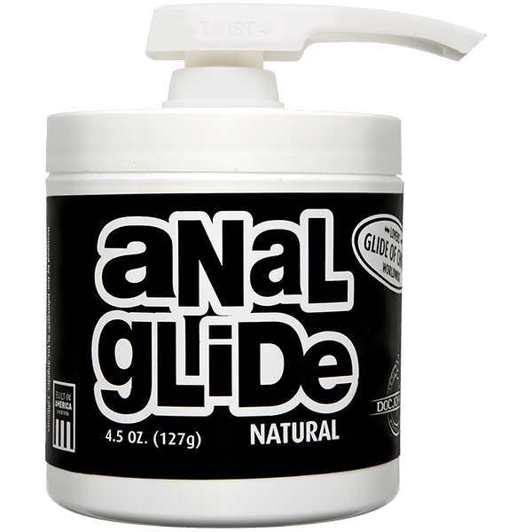 Doc Johnson Anal Glide Natural With Pump 4oz