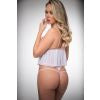 G world 2 pc sheer cropped babydoll and panty