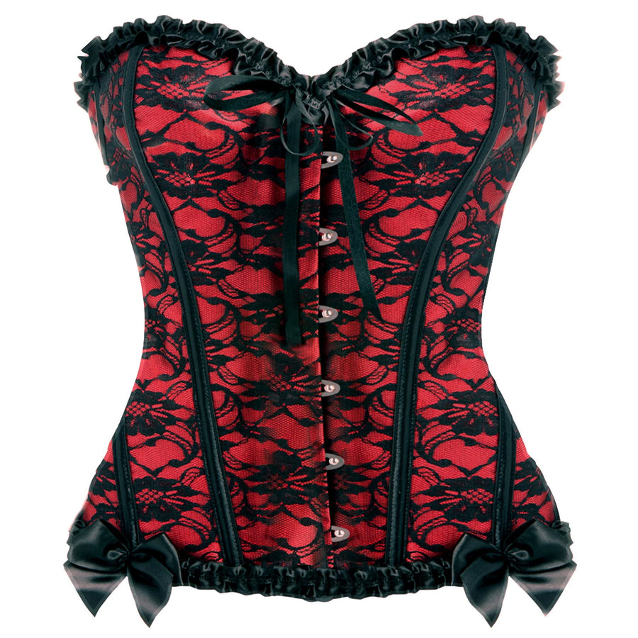 Master Series Red Corset and Thong set Large