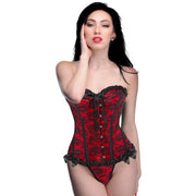 Master Series Red Corset and Thong set Large