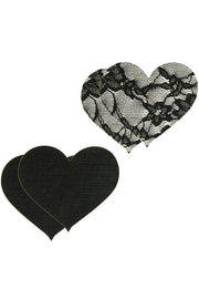 Peekaboos pasties Black Hearts