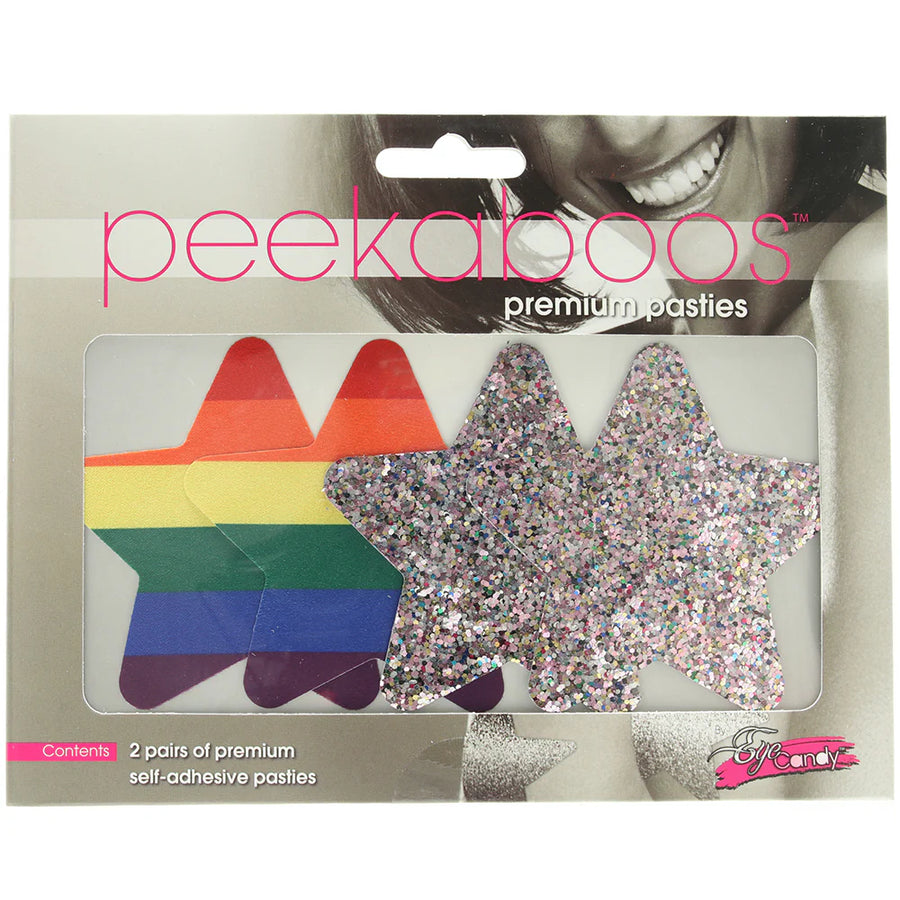 Peekaboos pasties Pride Stars