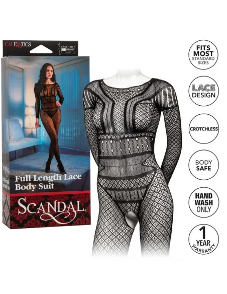 Scandal Full Length Lace Body Suit O/S