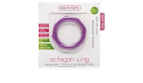 Shots Toys Octagon Ring Small Purple