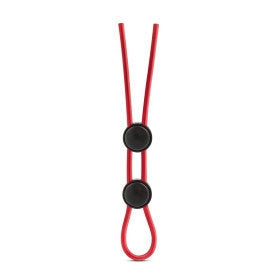 Stay Hard Silicone Double Ring Red