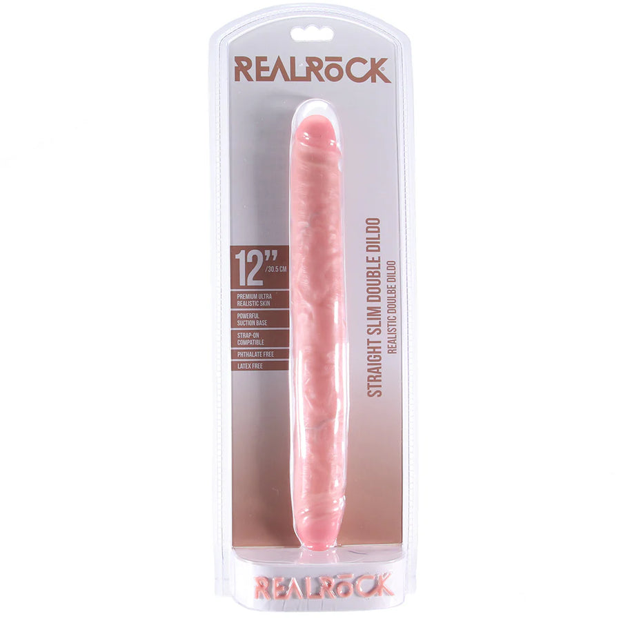 Real Rock Slim Double Ended Dildo 12”