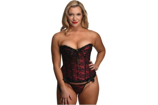 Master Series Red corset and thong