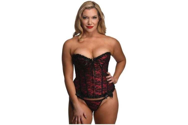 XL Master Series Red corset and thong