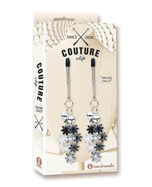 Couture Clip Silver Balls Nipple Clamps