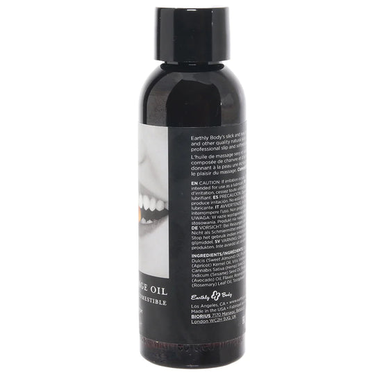 2 oz Edible Massage Oil Cherry Burst