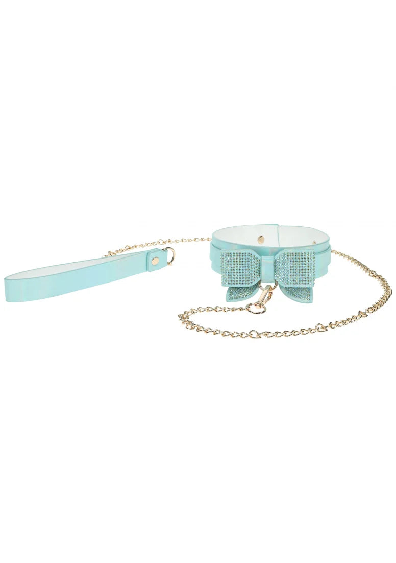 Ouch Paris Collection Collar/Leash Blue