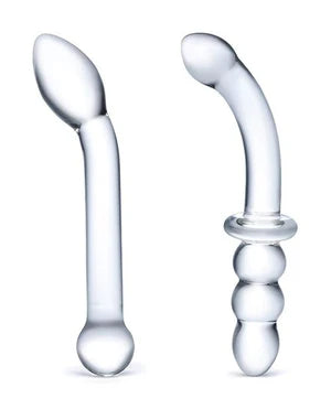 Glas 2 pc G-Spot Pleasure Dildo Set