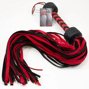 Kink Flogger Red & Black Leather 23”