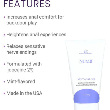 IE Numb Mint Anal Gel