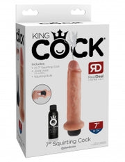 King Cock 7” Squirting Cock lifelike skin