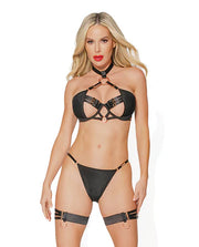 Coquette Bra G-String & Leg Garters