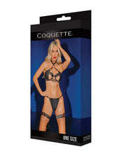 Coquette Bra G-String & Leg Garters