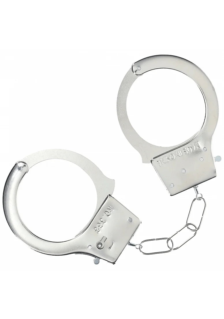 Ouch Classic  Hand Cuffs Metal Silver