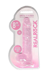 RealRock 8” Pink Clear Dildo