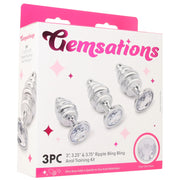 Gemsations 3pc Aluminum Anal Bling Bling