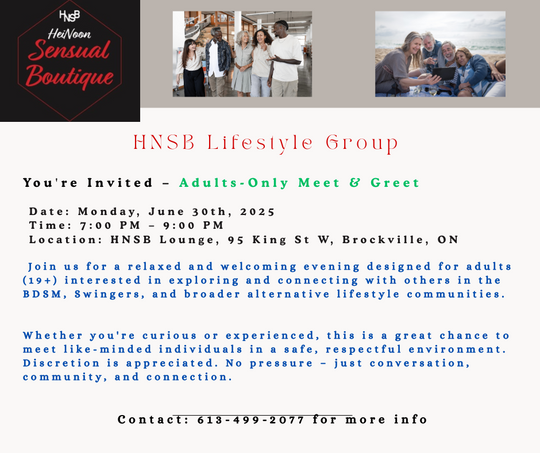 HNSB Lifestyle Group - Adults-Only Meet & Greet