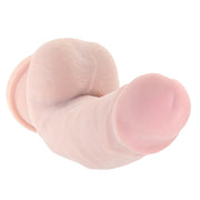 Dr. Skin Girthy Posable Dildo With Suction Cup Vanilla 7”