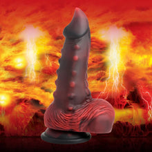 Creature Cocks Lava Demon Red Nubbed Silicone Dildo