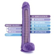 Blush AuNaturel Purple Daddy Dildo 14”