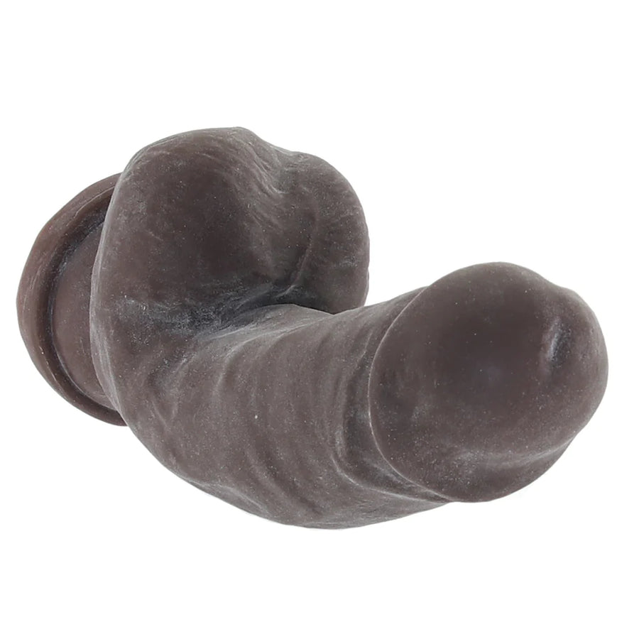 Dr. Skin Girthy Posable Dildo With Suction Cup Chocolate 7”