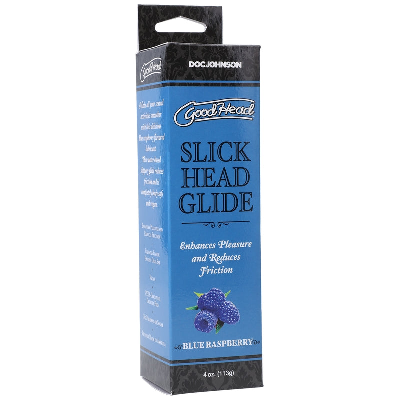 4 oz GoodHead Slick Head Glide Blue Raspberry