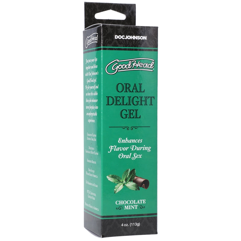 4 oz GoodHead Oral Delight Gel Chocolate Mint