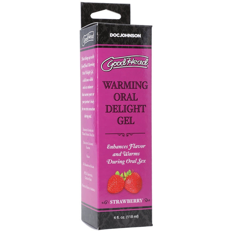 4 oz GoodHead Warming Gel Strawberry