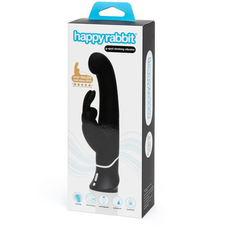 G Spot Stroker Rabbit Vibrator Black HeiNoon Sensual Boutique