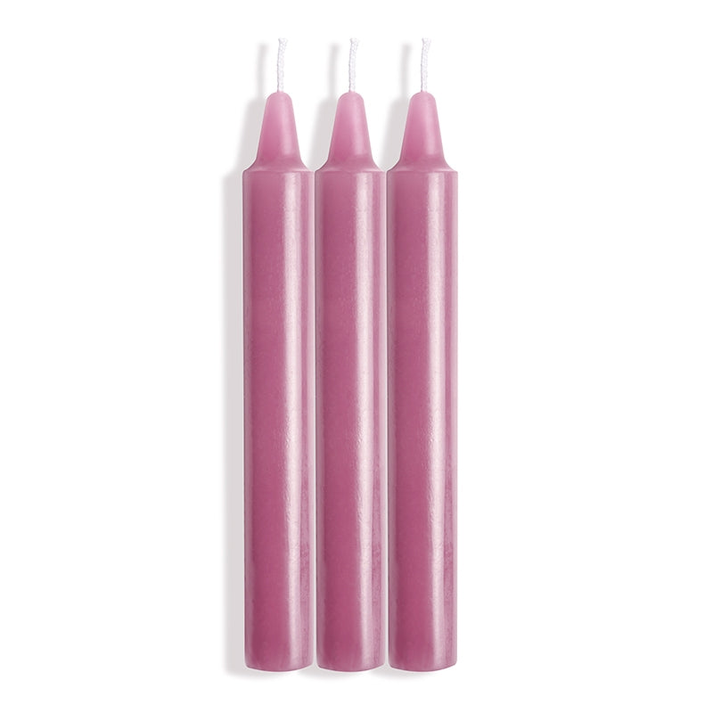 Drip Pillar Candles Violet