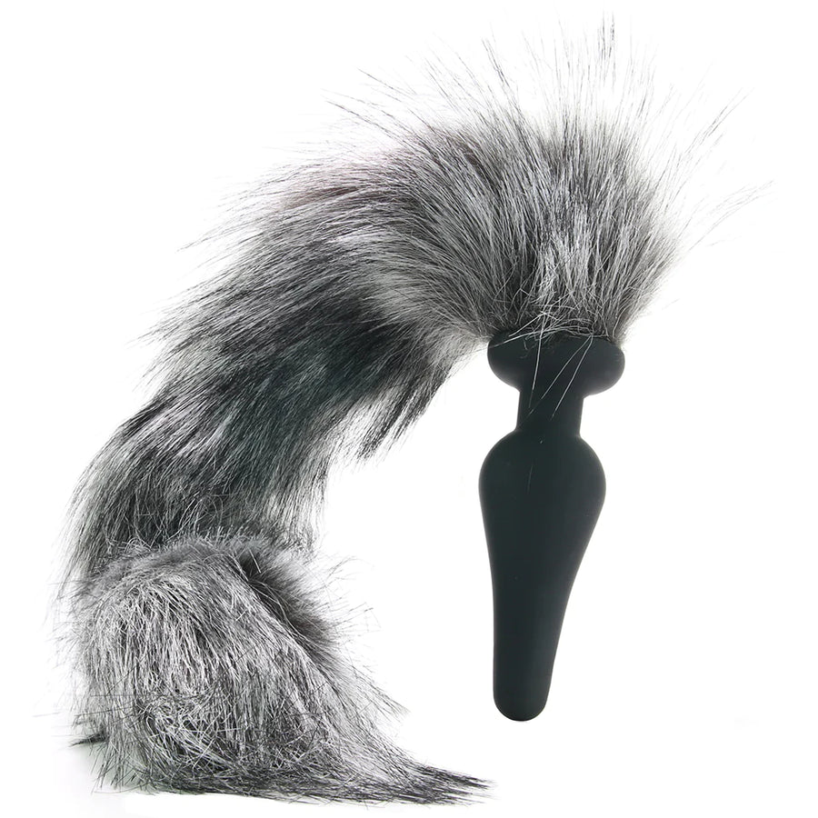 Tailz Grey Wolf Tail Plug and ears