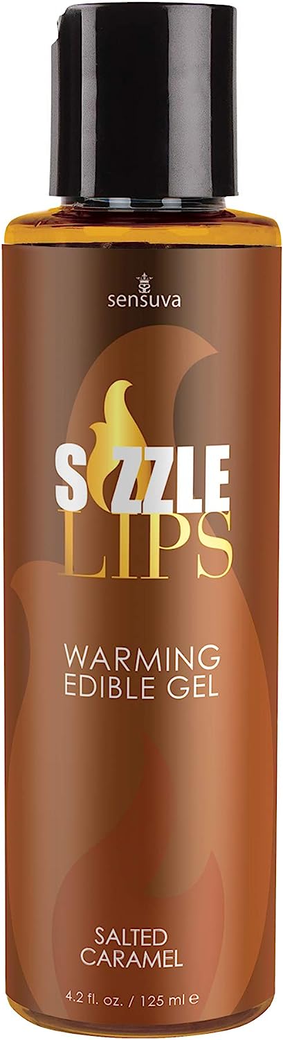 Sensuva Sizzle Lips Salted Caramel Warming 4.2 oz