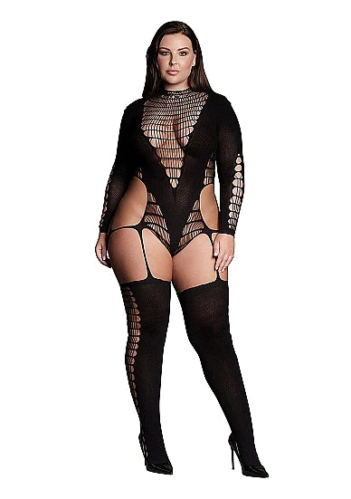 LE DESIR Kalyke XL/4XL Bodystocking With Turtleneck