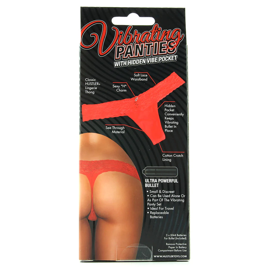 Vibrating Panties with hidden Vibe pocket S/M