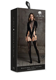 LE DESIR Kalyke XS/XL Bodystocking With Turtleneck