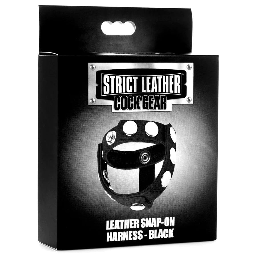 Strict Leather Snap on Harness Black