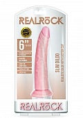 RealRock 6” Slim Realistic Dildo with Suction Cup