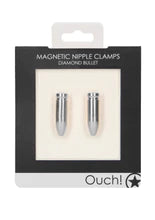 Magnetic Nipple Clamps - Diamond Bullet Silver