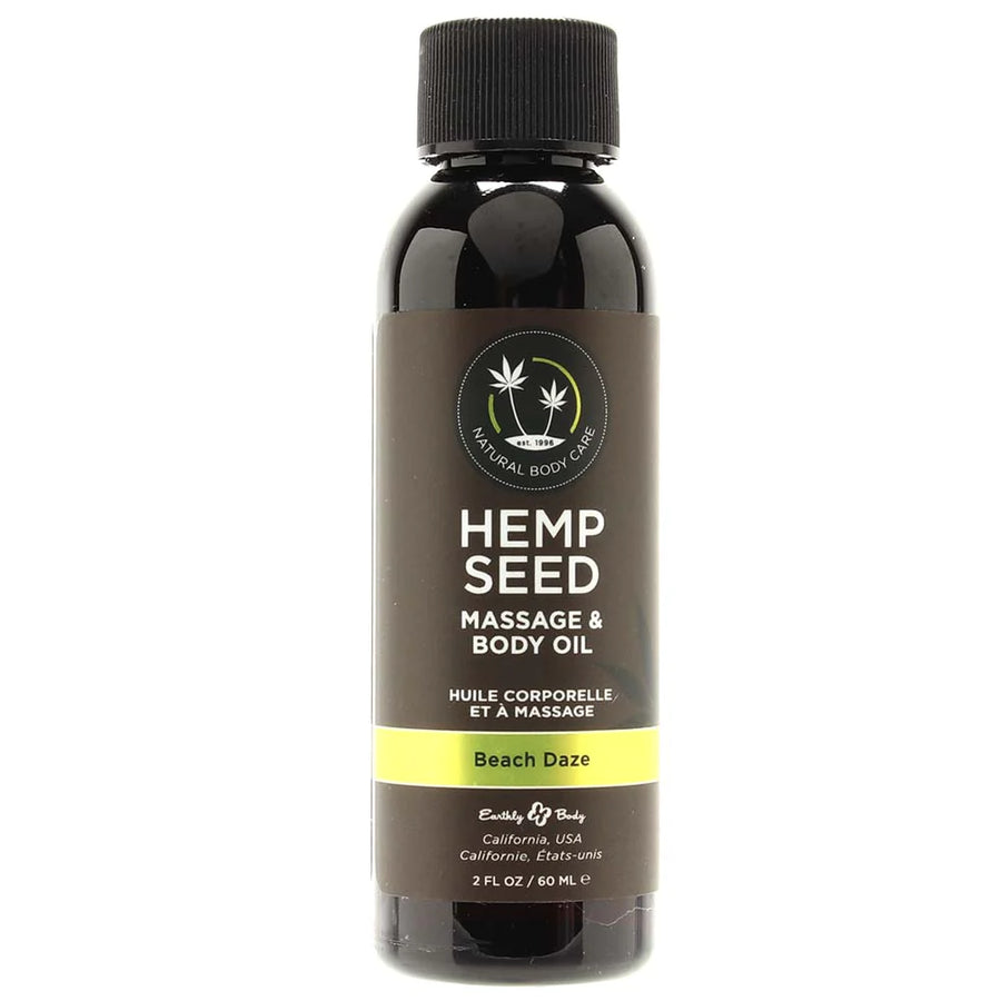 Hemp Seed Massage Oil 2oz/60ml in Beach Daze