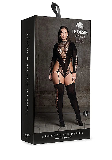 LE DESIR Kalyke XL/4XL Bodystocking With Turtleneck