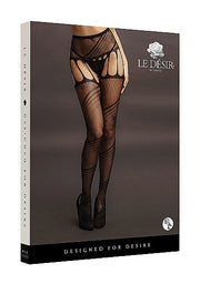 LE DESIR Crotchless cut-out pantyhose